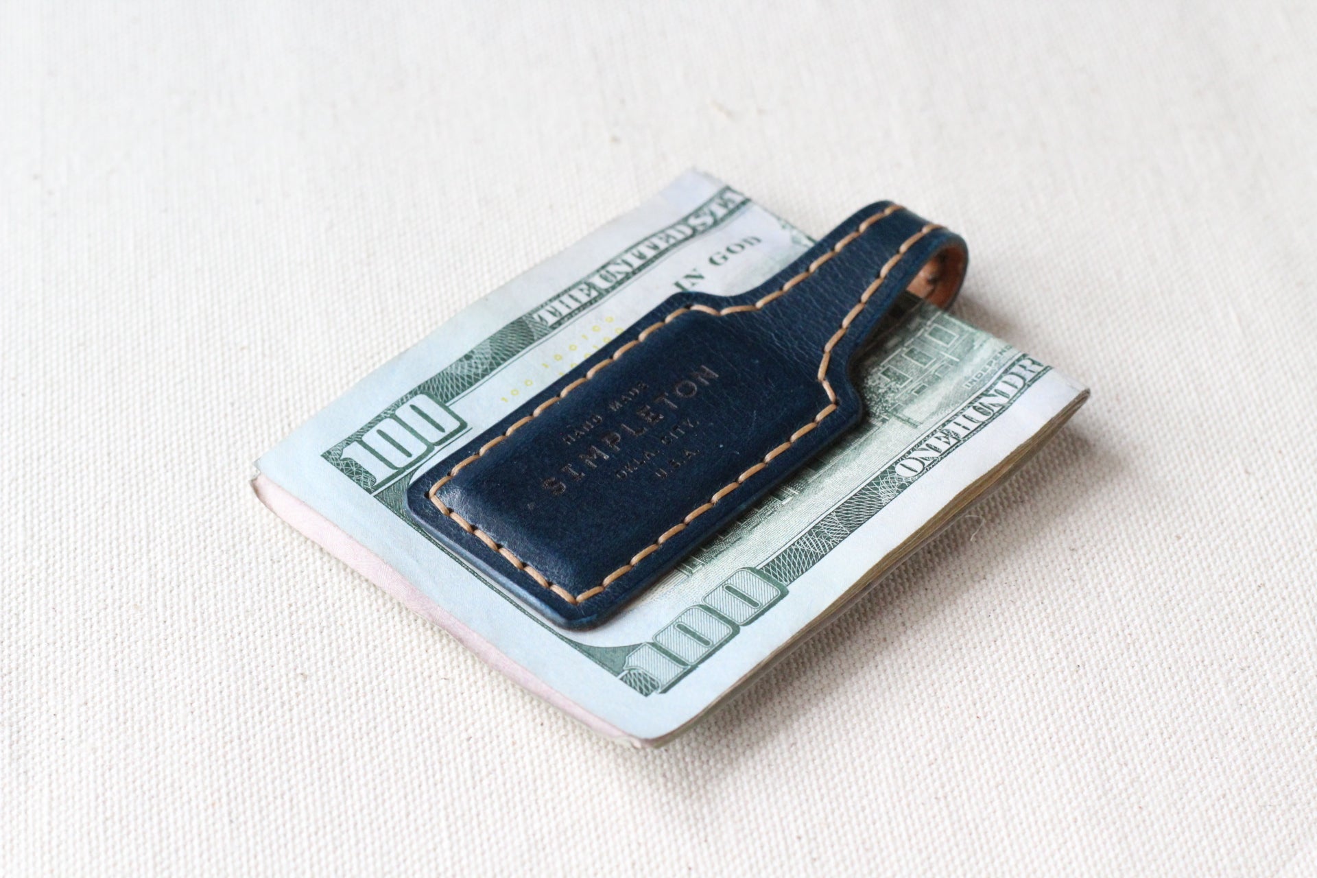 Laughlin Money Clip : Blue/ Natural