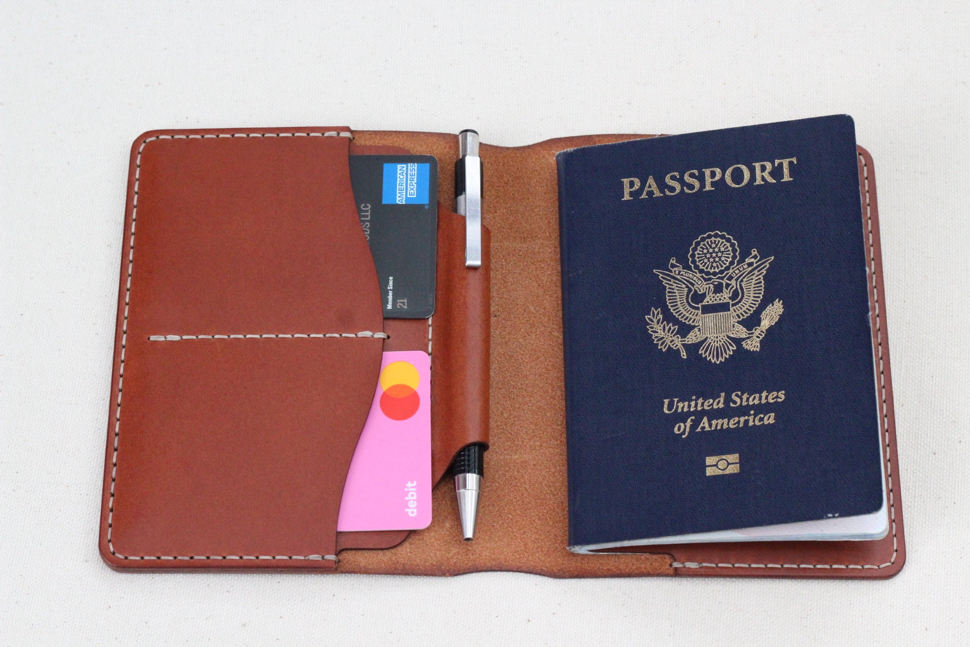 Passport Wallet : Buck Brown